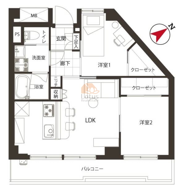 アルテール大井町606間取図