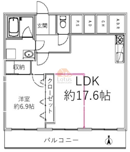 コーシン王子マンション407間取図