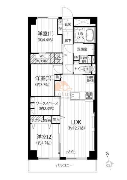 グレイス吾妻503間取図