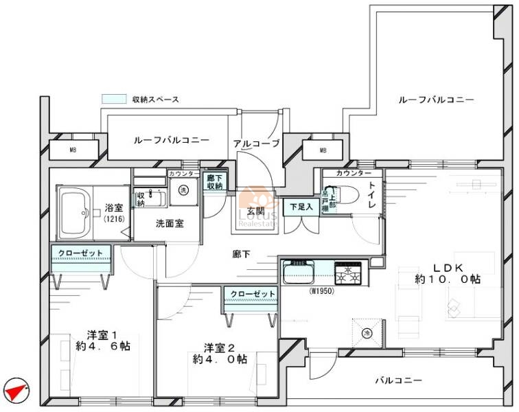 キャニオングランデ桜上水603間取図