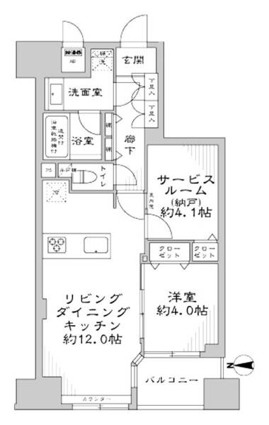 レジデンシャルステートタワー南千住502間取図