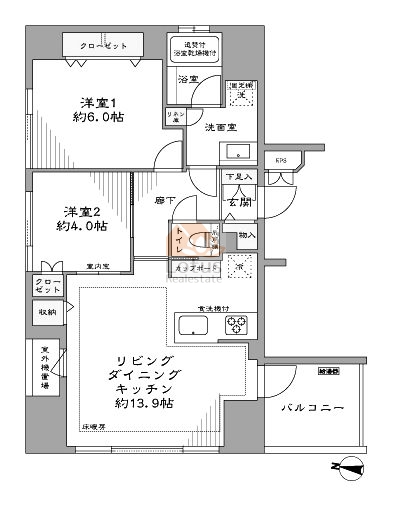 レフィール千代田神保町401間取図