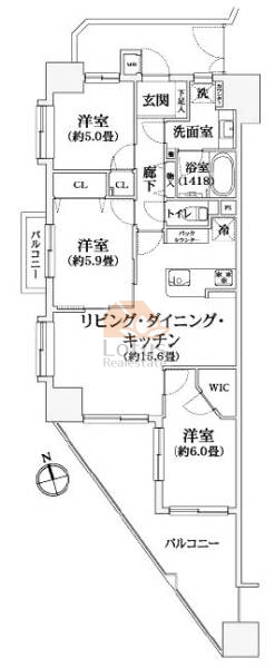 ダイアパレス南砂町ヴィラモデルノ601間取図