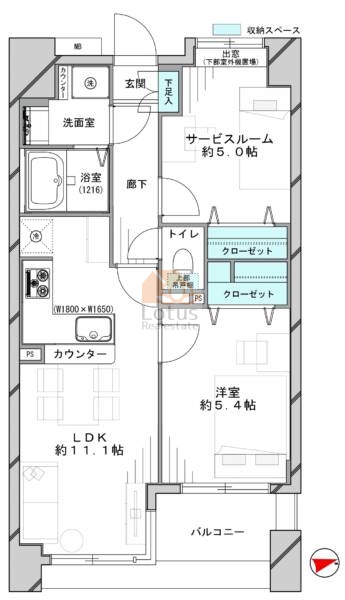 ライオンズステーションプラザ練馬602間取図