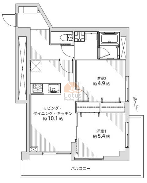 マンションヴィップ落合906間取図