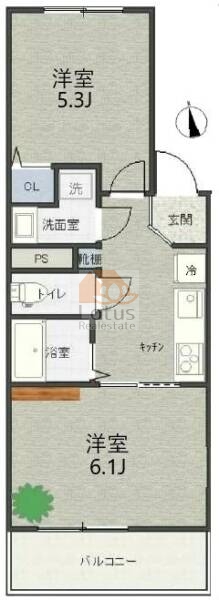 鷺宮兼六ハイム305間取図