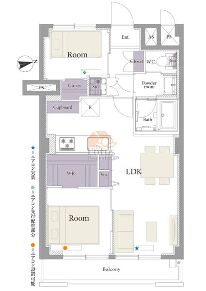 マンション方南町802間取図