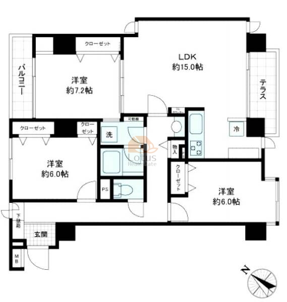 パティオ千石103間取図