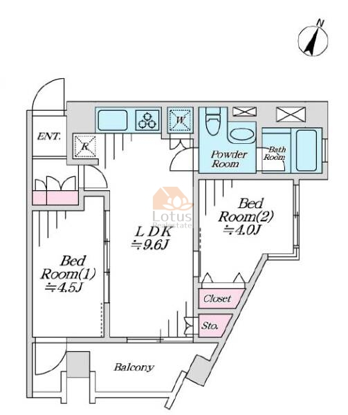 グリーンコーポ赤羽502間取図