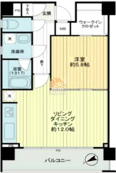 エグゼ浅草502間取図