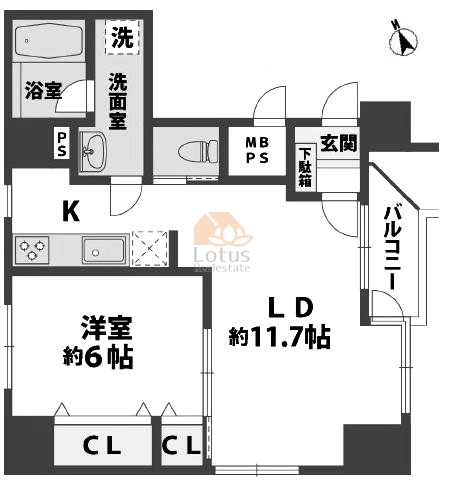 パレドール浅草801間取図