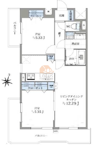 ライオンズマンション高円寺南301間取図