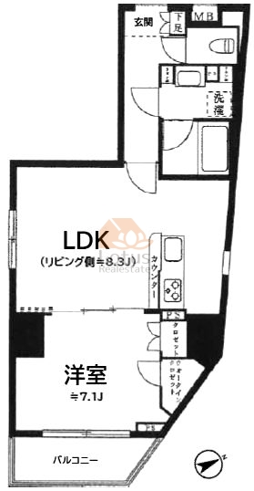 フェルクルールプレスト三ノ輪駅前11階間取図