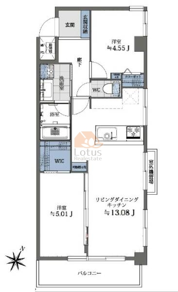 セザール第2中野富士見町301間取図