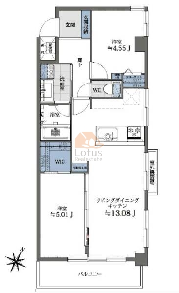 セザール第２中野富士見町301間取図