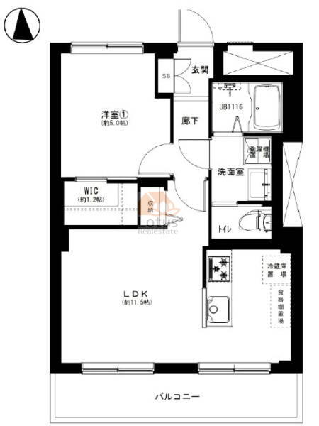 京王南台コーポラス10-3間取図