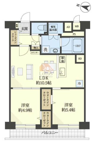 ルネ中村橋503間取図