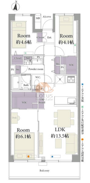 ハイラーク木場1104間取図