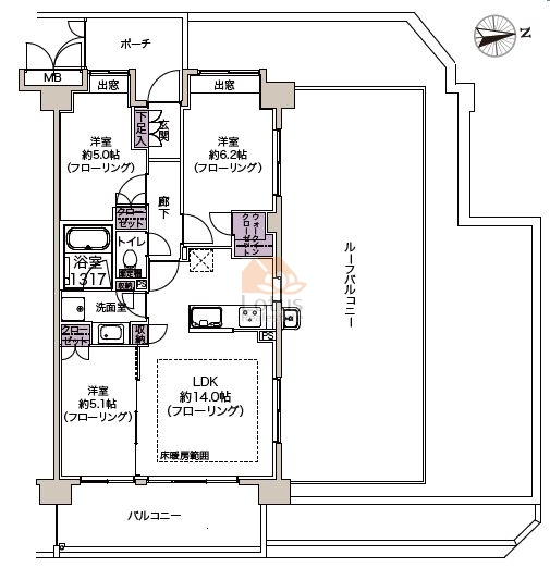 エクセレントプレイス石神井公園404間取図