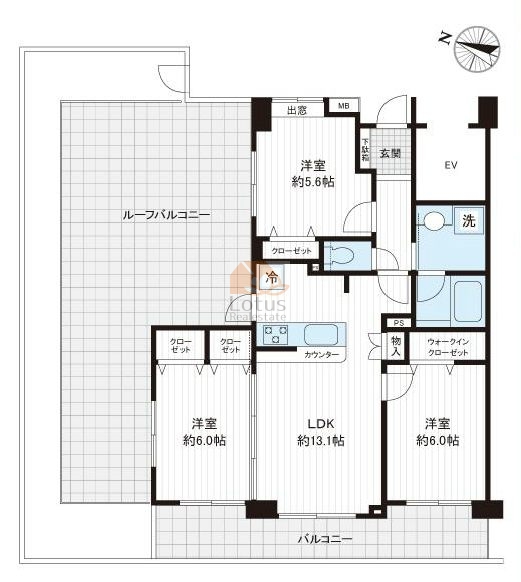 コンポーゼ亀有701間取図