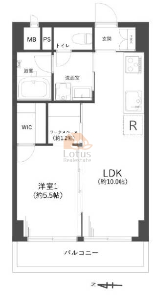 秀和深川森下町レジデンス512間取図