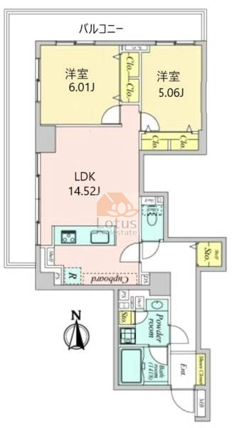 パークタワー亀戸ステーションアリーナ706間取図