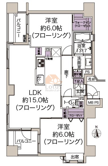 東急ドエルアルス大井一丁目1003間取図