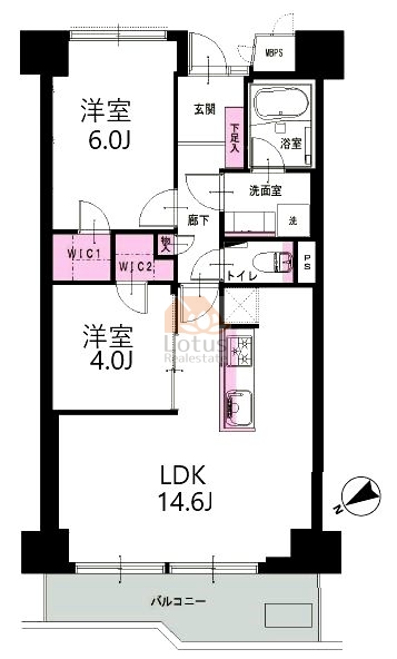 シャンボール三田1122間取図