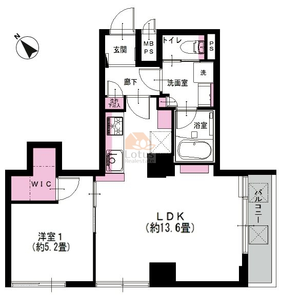 池袋リリエンハイム502間取図