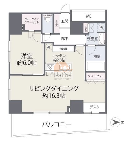 シェルゼ雷門5階間取図