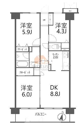 ウインベルコーラス金町103間取図