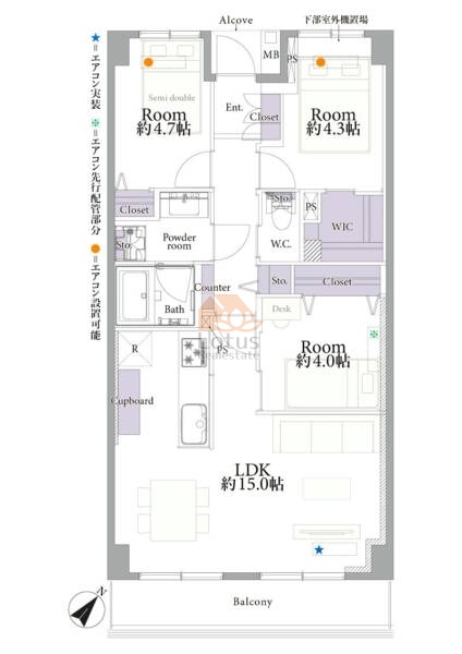 藤和シティコープ向島1102間取図