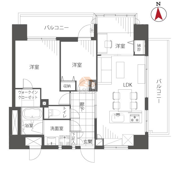 コスモプレイス亀戸202間取図