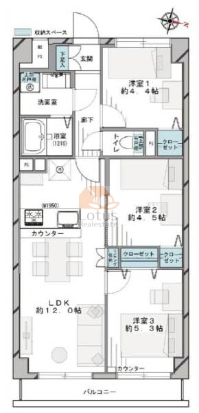 エスエスケーグリーンパーク北綾瀬403間取図