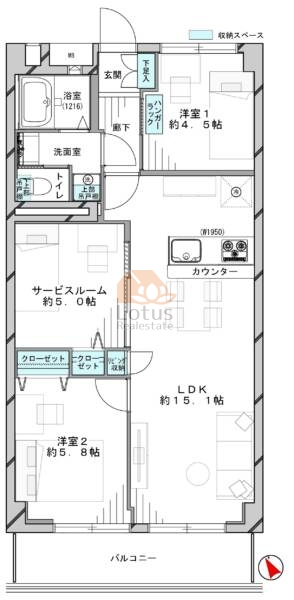 東久ハイツｎｏ１０605間取図