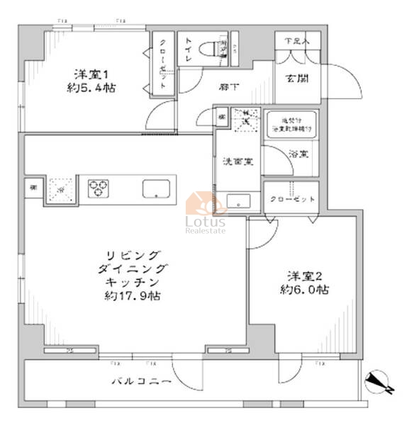 タウンシップ文京根津505間取図