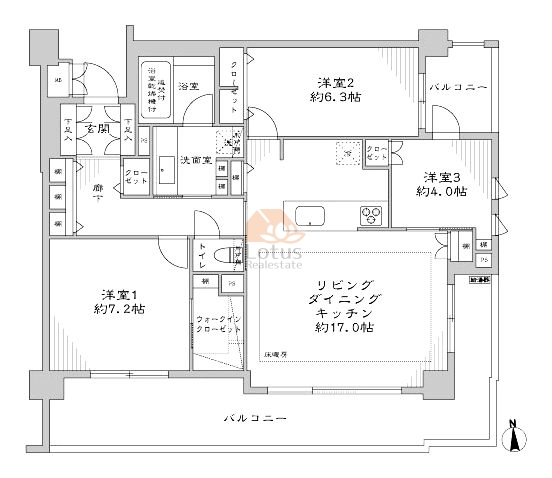 レクセル荻窪211間取図