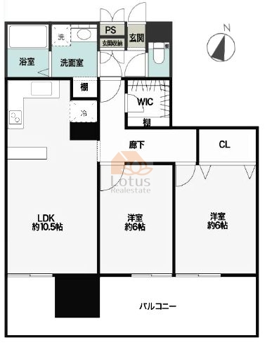 タック北千住802間取図