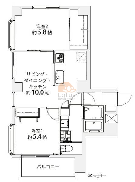 東武ハイライン両国1001間取図