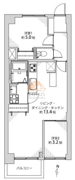 荻窪武蔵野マンション203間取図