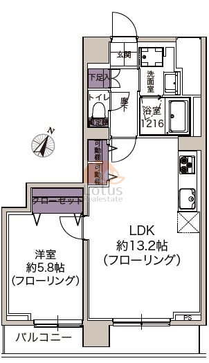 トラスト新小岩402間取図