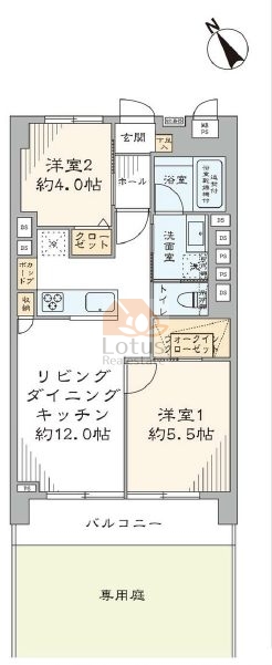 砧フラワーマンション110間取図