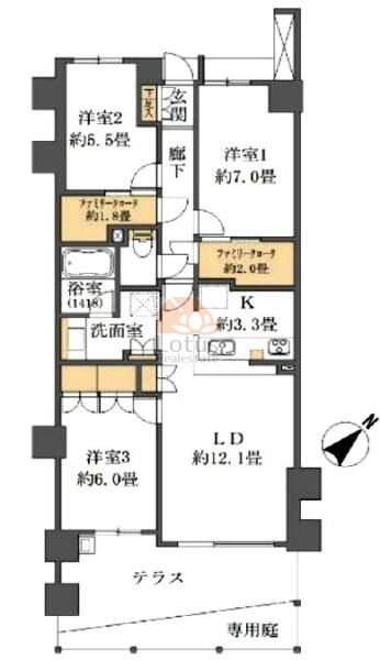 ブランシエラ西葛西106間取図