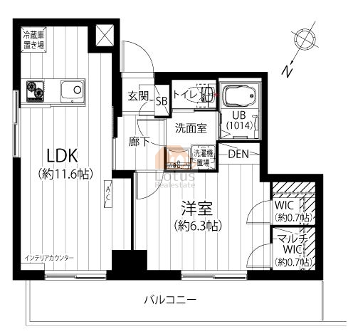 蔵前ハイム705間取図