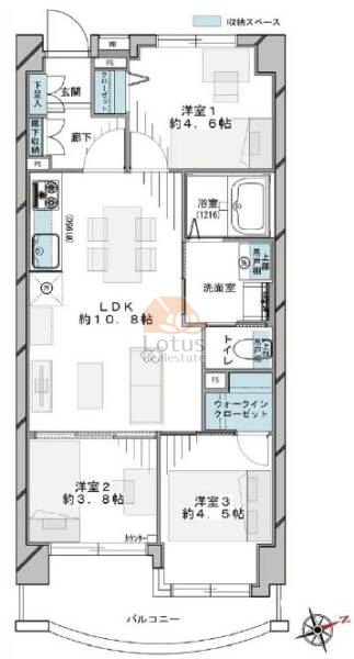 サンハイムフェニックス305間取図