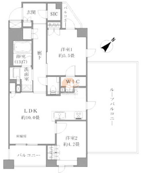 プレシス中野哲学堂パークフロント304間取図