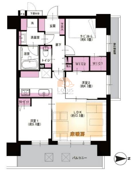 ミオカステーロ入谷304間取図