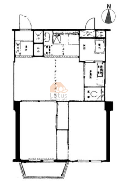 仙台坂カトレア606間取図