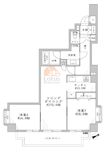 東急ドエルアルス池尻101間取図