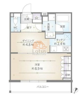 レジデンシャルスター白山シーズンテラス204間取図